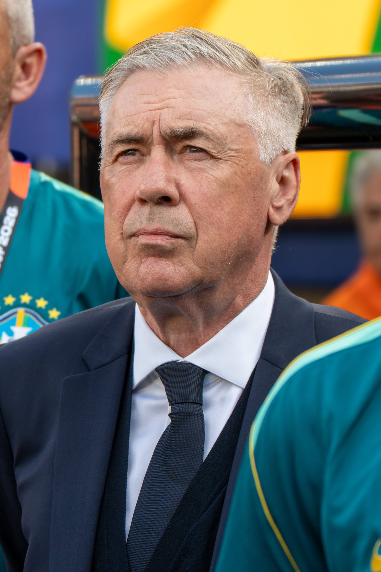 Carlo Ancelotti during Brazil v Morocco on 13 June 2026 at the 2026 FIFA World Cup at NY/NJ Stadium in East Rutherford, NJ