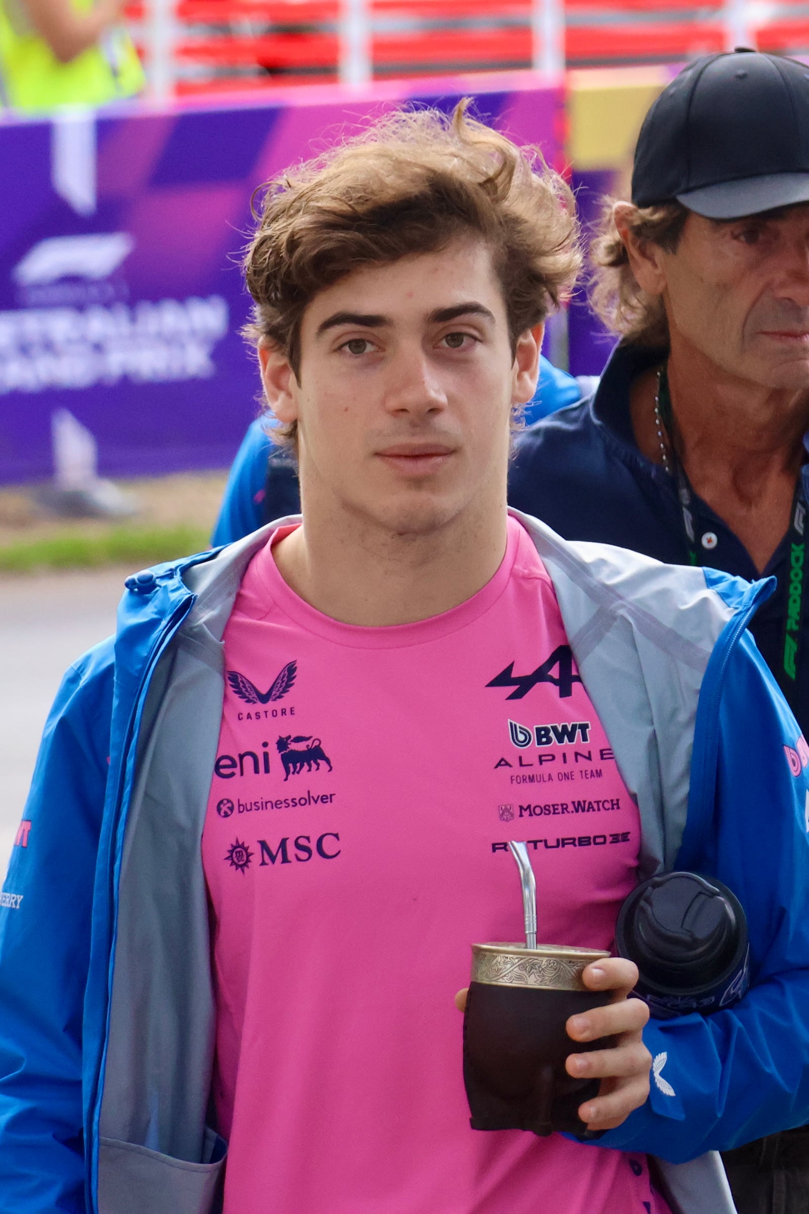 Franco Colapinto at the Melbourne Walk during the 2026 Australian Grand Prix.