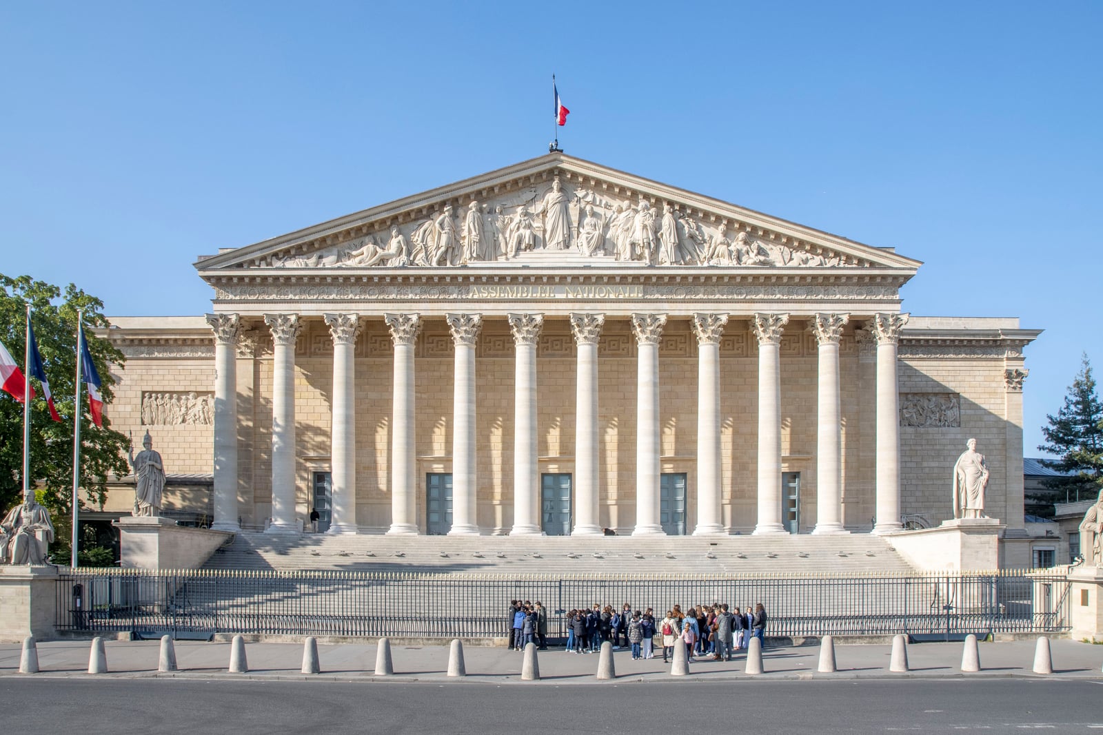 Le Palais Bourbon à Paris.