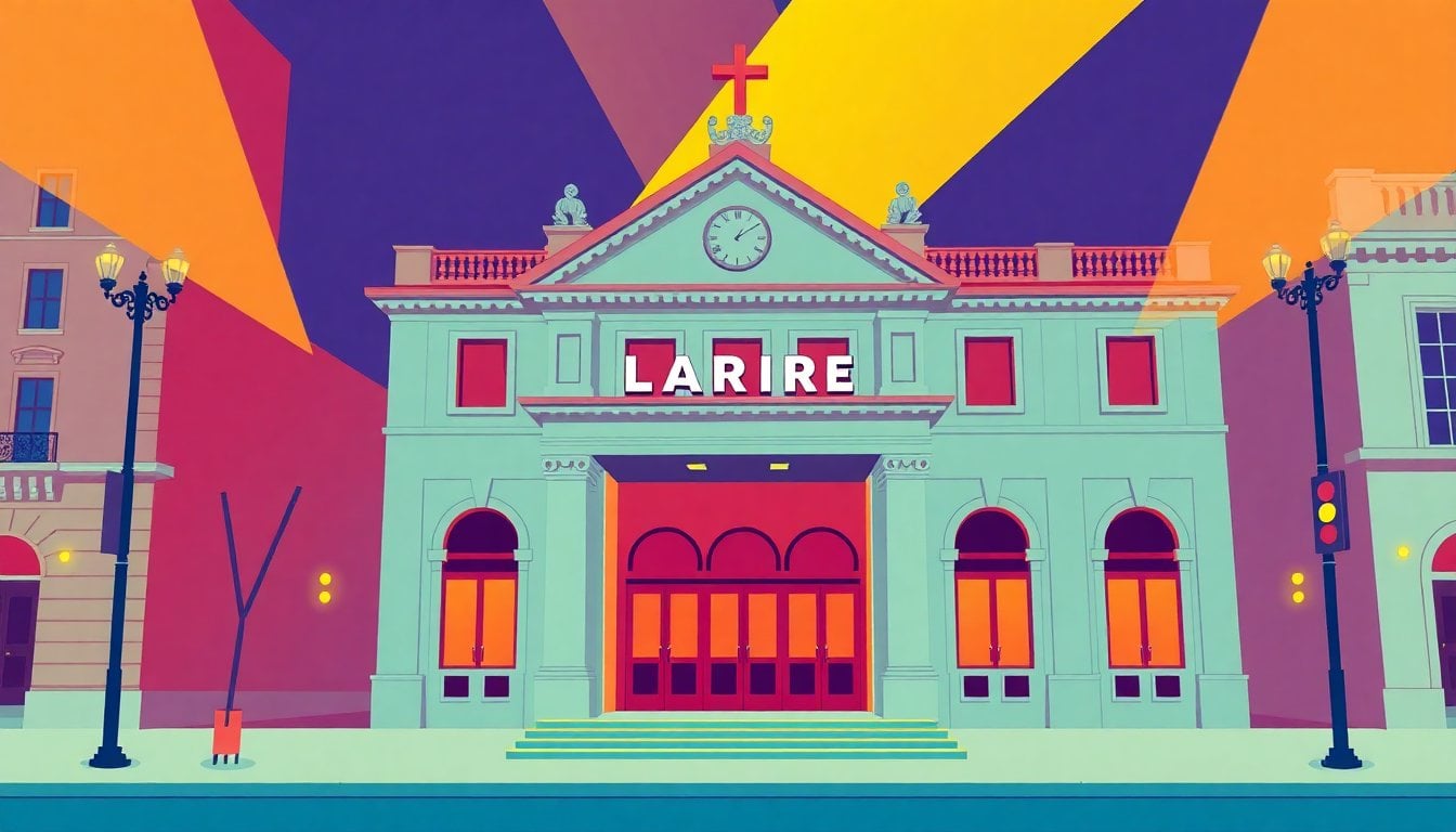 Teatro Lavardén Rosario exterior facade, neoclassical architecture, daylight, Santa Fe Argentina