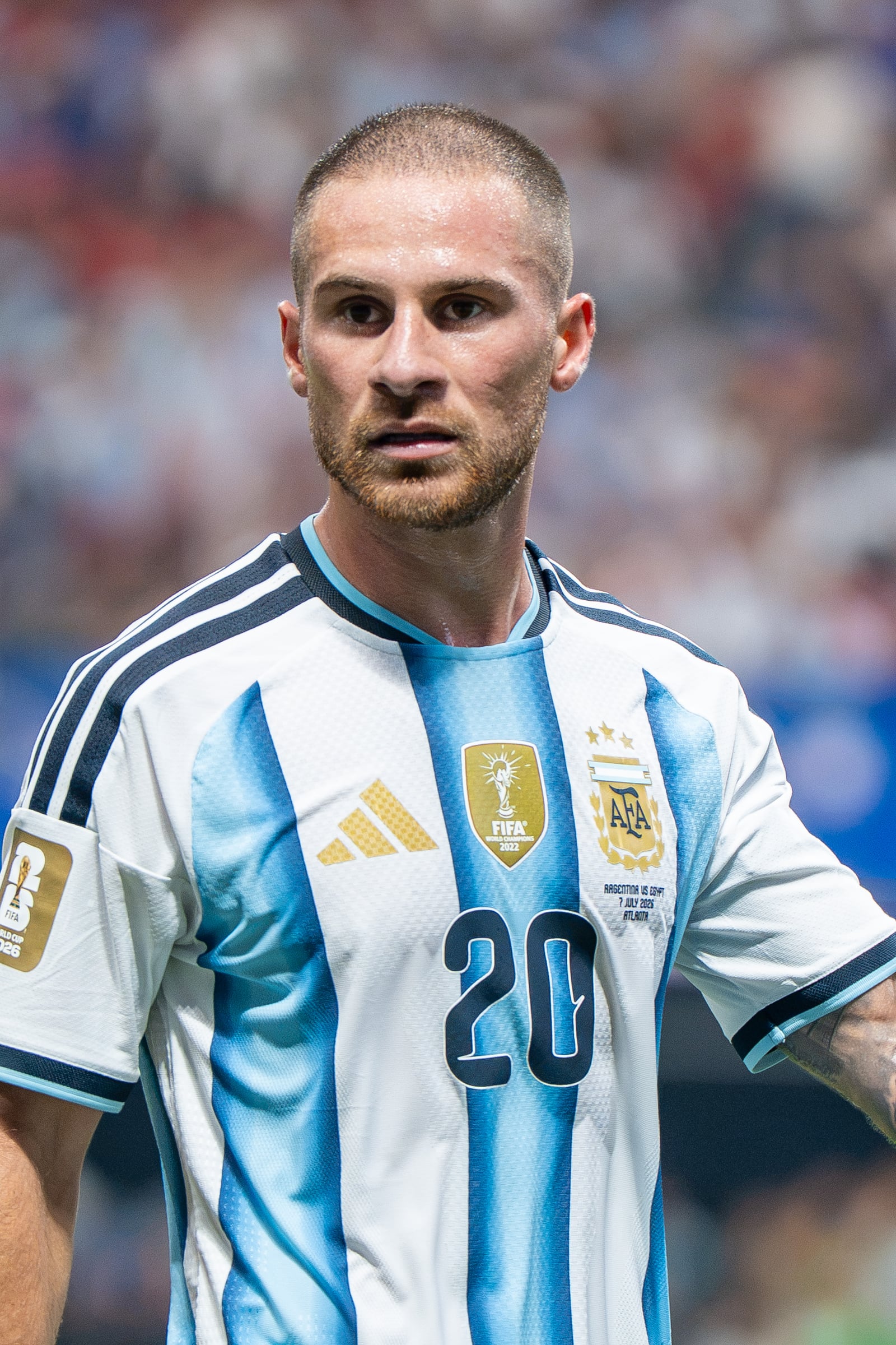 Alexis Mac Allister during Argentina v Egypt at the 2026 FIFA World Cup