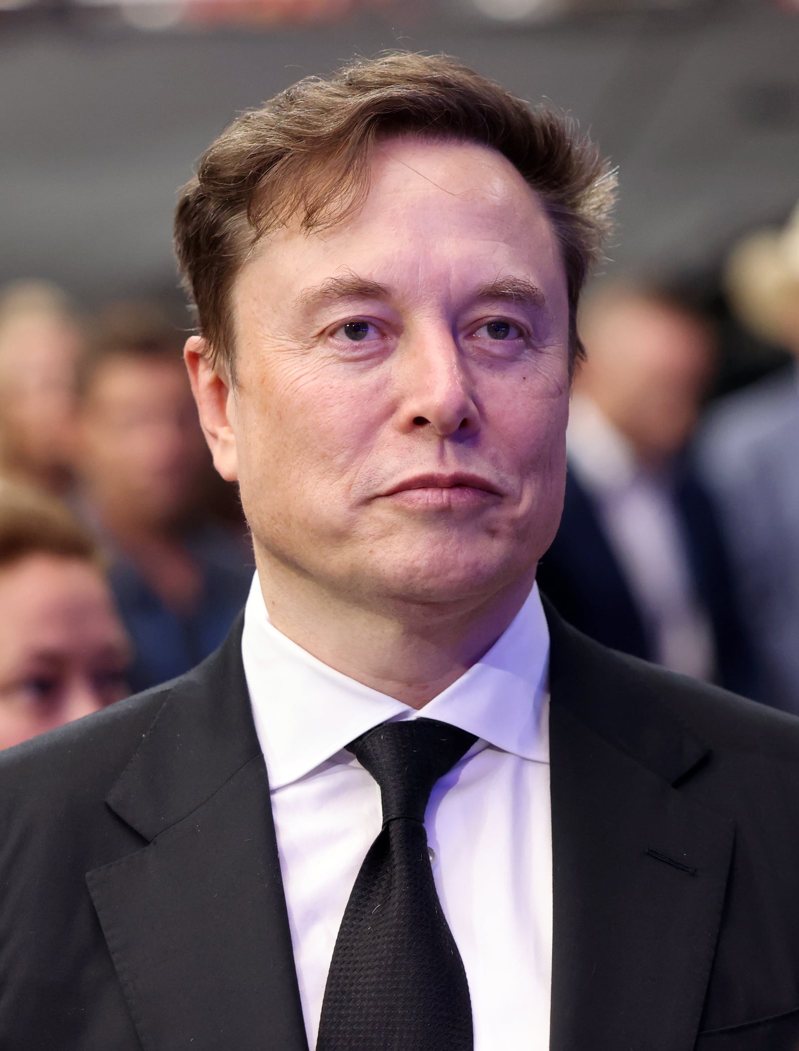Elon Musk at the Memorial for Charlie Kirk at State Farm Stadium in Glendale, Arizona.