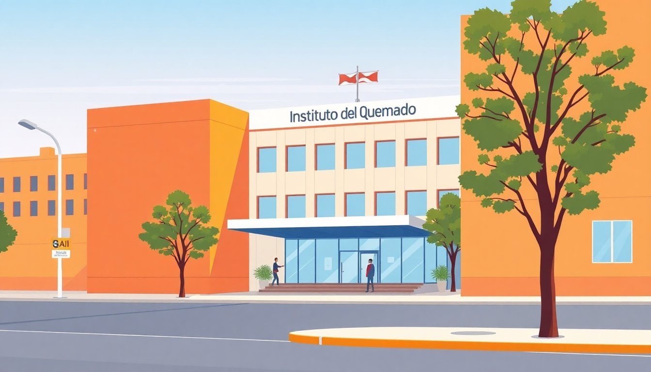 Instituto del Quemado hospital Córdoba Argentina exterior building facade daytime